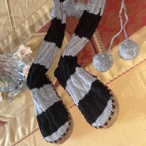 Pink Sweater Slippers